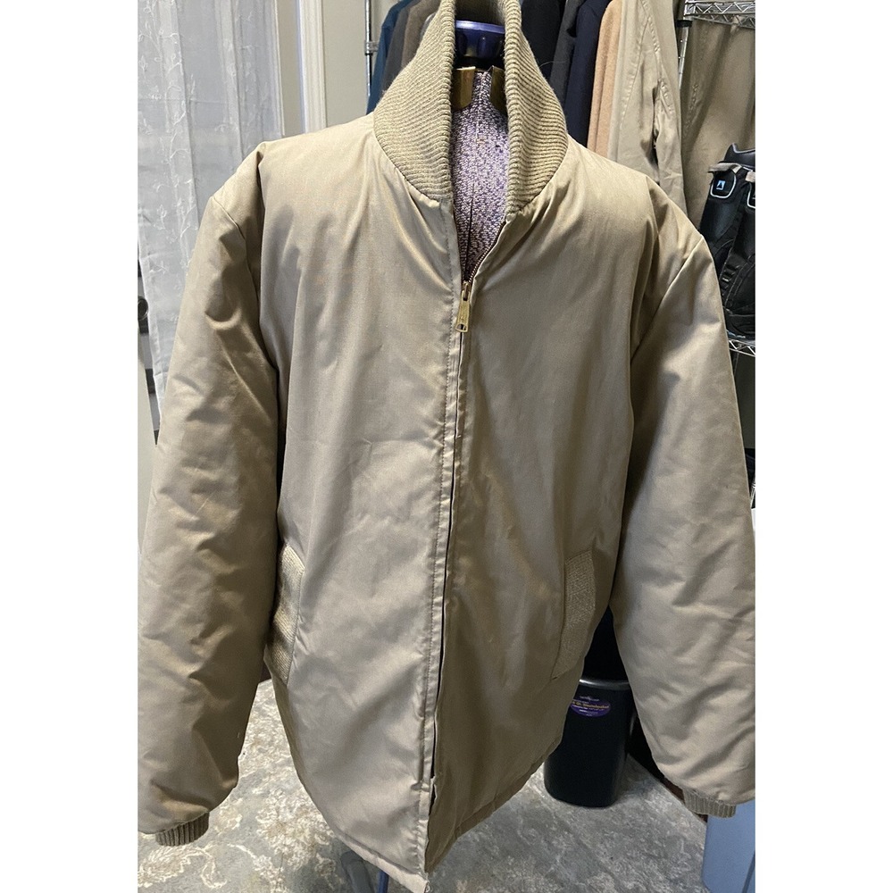Oppenheim‎ Westminster Club Men's Bomber Jacket Coat Size 48 Tall Quilted Vtg